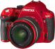 Lustrzanka Pentax K 50 Kit czerwony + DAL 18-55 WR + 50-200 WR (10996) 2