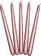 Party Deco Świeca stożkowa metalizowana, różowe złoto, 24 cm, 10 szt. uniwersalny 1
