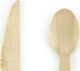 Party Deco Sztućce drewniane Leśni Przyjaciele-Woodland, 16cm, 18 szt. uniwersalny 1