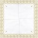 Party Deco Serwetki Komunijne z ornamentem, złote, 33x33cm, 20 szt. uniwersalny 1