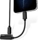 Adapter USB Rock Lightning - Jack 3.5mm + Lightning Czarny  (060) 3