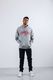 Converse Bluza męska Collegiate Text Pullover Hoodie Vintage Grey Heather r. XL (10017352-A02) 2