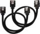 Corsair SATA - SATA, 0.3m, Czarny (ZUAD-1044) 1