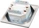 Solarix gniazdo 2 x CAT5e UTP RJ45 podtynkowy biały SX9-2-5E-UTP-WH 1