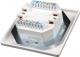 Solarix outlet CAT6 UTP 2 x RJ45 podtynkowy biały SX9-2-6-UTP-WH 1