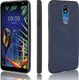 Etui skórzane Slim case Art LG K40/K12+/K12 Plus granatowe uniwersalny 1