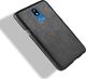 Etui Slim case nakładka skórzana Litchi LG K40 / K12+ / K12 Plus czarne uniwersalny 3