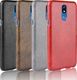 Etui Slim case nakładka skórzana Litchi LG K40 / K12+ / K12 Plus czarne uniwersalny 7