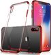 Hurtel Clear Color case żelowy pokrowiec etui z metaliczną ramką Huawei P30 Lite czerwony uniwersalny 1