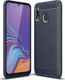 Hurtel Carbon Case elastyczne etui pokrowiec Samsung Galaxy A40 niebieski uniwersalny 1