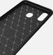 Hurtel Carbon Case elastyczne etui pokrowiec Samsung Galaxy A40 niebieski uniwersalny 5
