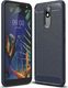 Hurtel Carbon Case elastyczne etui pokrowiec LG K40 X420 niebieski uniwersalny 1