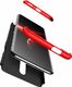 GKK 360 Protection Case etui na całą obudowę przód + tył OnePlus 7 Pro czarno-czerwony uniwersalny 2
