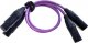 Kabel Melodika XLR x2 - XLR x2 1m fioletowy 1