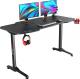 Biurko Pro-Gamer D-3000P Czarne 140 cmx62 cm 1