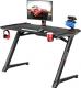 Biurko Pro-Gamer D-4000 Czarne 120 cmx64 cm Nogi w kształcie Z 1