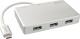 HUB USB Lindy 1x USB-C PD  + 3x USB-A 3.0 (43092) 1