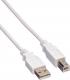 Kabel USB Value USB-A - 1.8 m Biały (JAB-756659) 2