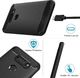 Carbon case elastyczne etui pokrowiec LG Q60 czarny uniwersalny 2