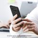 Carbon case elastyczne etui pokrowiec LG Q60 czarny uniwersalny 4