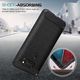 Carbon case elastyczne etui pokrowiec LG Q60 czarny uniwersalny 6