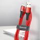 Kabel USB Baseus Halo Data Cable Podświetlany Nylonowy Kabel Przewód Usb Lightning Z Diodą Led 2.4a 0.5m Czarny (calgh-a01) 11