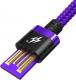 Kabel USB Baseus USB-A - USB-C 2 m Fioletowy (40046) 3
