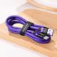 Kabel USB Baseus USB-A - USB-C 2 m Fioletowy (40046) 4