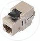 Solarix 10G keystone CAT6A STP RJ45 czarny samogwintująca (SXKJ-10G-STP-BK-SA) 1