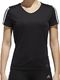Adidas Koszulka damska Run 3 Stripes Tee czarna r. XS (CZ7569) 2