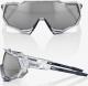 100% Okulary Speedtrap Matte Translucent Crystal Grey HiPER Silver Mirror Lens (STO-61023-255-76) 2