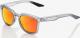 100% Okulary Hudson Soft Tact Translucent Crystal Grey HiPER Red Multilayer Mirror Lens 1