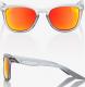 100% Okulary Hudson Soft Tact Translucent Crystal Grey HiPER Red Multilayer Mirror Lens 1