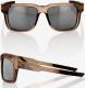 100% Okulary Type-S Matte Translucent Crystal Sepia HiPER Silver Mirror Lens 1