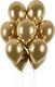 GMR Balony lateksowe shiny złote - 33 cm - 50 szt. uniwersalny 1