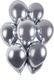 GMR Balony lateksowe shiny srebrne - 33 cm - 50 szt. uniwersalny 1