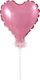GoDan Balon foliowy różowe serce do patyka - 8 cm - 1 szt uniwersalny 1