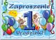 DP Craft Zaproszenie na roczek Baloniki niebieskie - 1 szt. uniwersalny 1