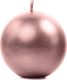 Party Deco Świeca Kula metaliczna, złoty róż - 6 cm - 1 szt. uniwersalny 1