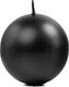 Party Deco Świeca "Kula" metaliczna, czarna - 6 cm - 1 szt. uniwersalny 1
