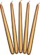 Party Deco Świeca stożkowa metaliczna złota - 29 cm - 10 szt. uniwersalny 1