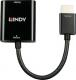 Adapter AV Lindy HDMI - D-Sub (VGA) czarny (38291) 1