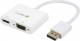 Adapter AV Techly DisplayPort - HDMI - D-Sub (VGA) biały 1