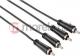 Kabel Hama RCA (Cinch) x2 - RCA (Cinch) x2 10m czarny (991222750000) 1