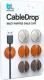 Organizer BlueLounge CableDrop uchwyty na kabel 6 szt. stonowane (CD-MT-EU) 1