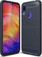 Hurtel Carbon Case elastyczne etui pokrowiec Xiaomi Redmi 7 niebieski uniwersalny 1
