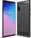 Hurtel Carbon Case elastyczne etui pokrowiec Samsung Note 10 czarny uniwersalny 1
