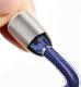 Kabel USB Baseus Torch podświetlany przewód kabel USB / Lightning 2.4A 1m w nylonowym oplocie z diodą LED czarny (CALHJ-C01) 11