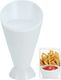 Excellent Houseware Stojak / kubek na frytki, przekąski + sos, dip uniwersalny 1