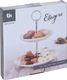 Excellent Houseware Patera 2-piętrowa na ciastka ciasto porcelanowa uniwersalny 2